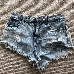 Forever 21 jean high waist shorts